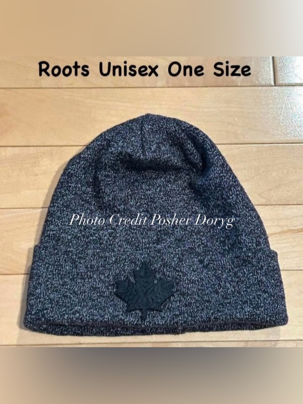 Roots Men's Black Heather Knit Beanie